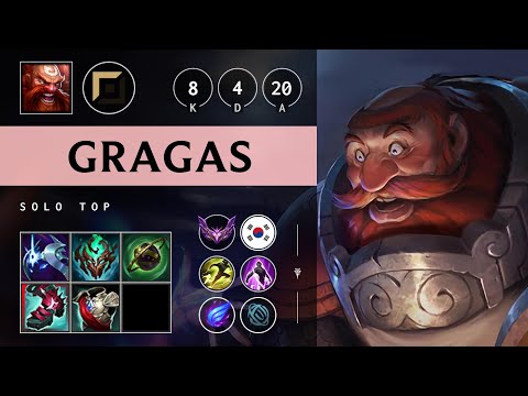 Gragas Top vs Volibear - KR Master Patch 25.S1.3