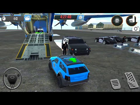US Police Car Transporter Police Transport Game – Android Gameplay #4