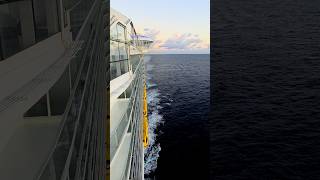 Sunrise on Symphony of the Seas.  #Cruising #cruise #symphonyoftheseas #travel #traveling #sunrise