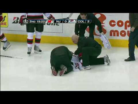 Ryan Wilson Huge Hit on Patrik Elias 1/16/2010