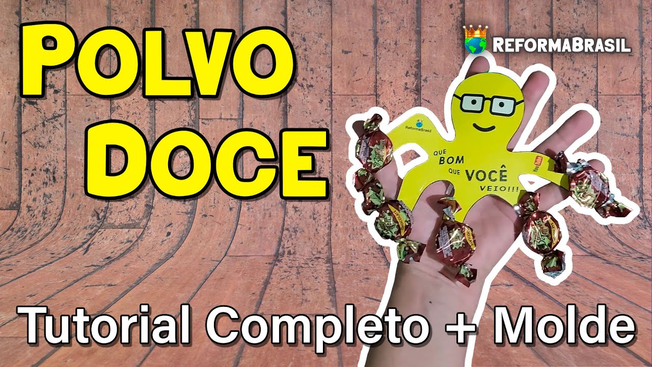 Tutoriais: Polvo Doce - TUTORIAL COMPLETO + MOLDE
