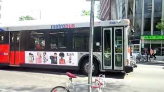 preview picture of video 'WMATA (Metrobus): 2005 Daimler Orion VII OG (CNG) #2608 & 2005 New Flyer DE40LF (Hybrid) #6019'