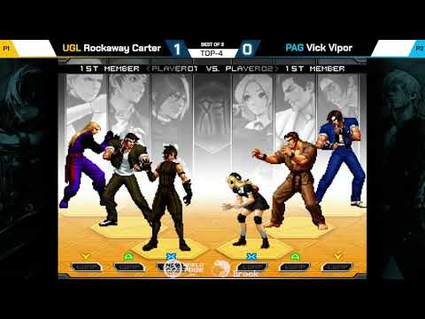 Rockaway Carter vs Vick Viper - KOF 2002UM Neo Geo World Tour Special Stage Magfest TOP-4