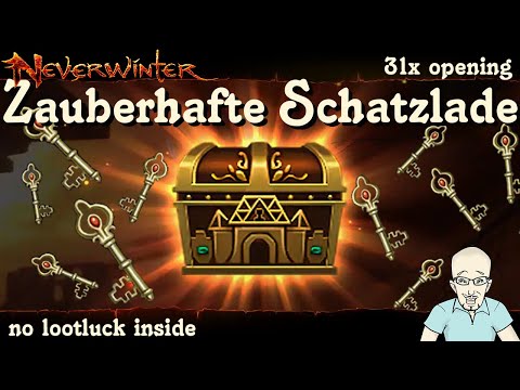 NEVERWINTER: 31x Zauberhafte Schatzlade öffnen - VIP Schlüssel -Showcase- Loot Pechvogel PS4 deutsch