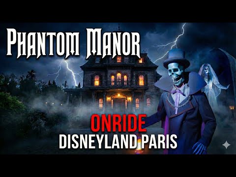 Phantom Manor ONRIDE | Disneyland Paris version of The Haunted Mansion | high quality low light 8K