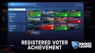 How to Get Registered Voter Achievement in Rocket League (Updated 2021)