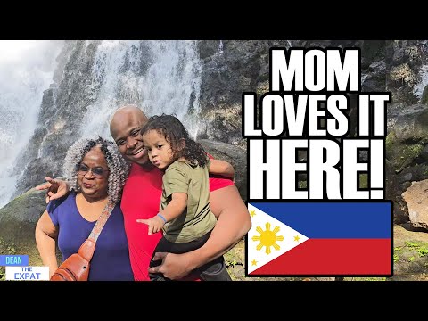 Showing my Mom Beaches and Waterfalls in the Philippines