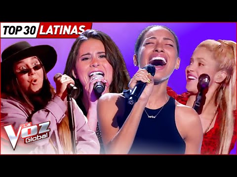 Top 30 LATINAS que DESLUMBRARON en las Audiciones a Ciegas de La Voz