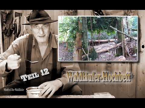 Waldläufer Hochbett & Camp-Symbol im Wald gebaut, Lagerbau, Camp bauen, Bushcraft, Outdoor - #12