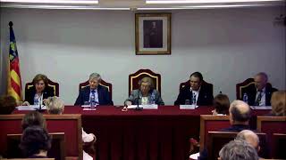 Ingreso del Prof. D. José Luis Barona Vilar en la RAMCV