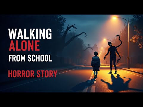 Walking Alone from School Horror Story #Horror #CreepyNarration #WalkingAlone #ShadowPeople #School