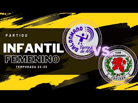 PARTIDO INFANTIL FEMENINO. TORREJÓN  vs COSLADA (TEMPORADA 22/23) - 21/01/2023