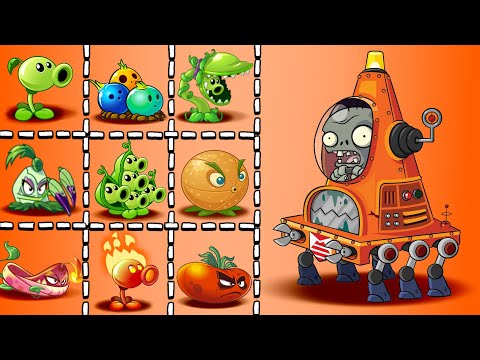 Robo-Cone Zombie vs All Plants PvZ 2 Gameplay ► Plants vs. Zombies 2: It's About Time