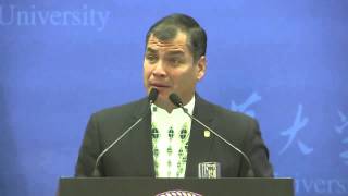 Extracto de la conferencia: "La nueva economía ecuatoriana" del Presidente Rafael Correa