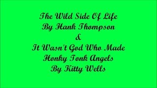 The Wild Side Of Life - Hank Thompson (And Response By Kitty Wells) (Lyrics - Letra)