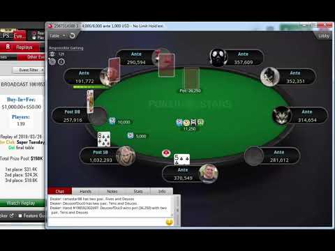 Replay |"ramastar88" Final table PokerStars High Roller Club $1,050 Super Tuesday $150K Mar 26, 2019