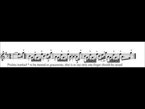 Great Highland Bagpipes Intermediate Exercise 33 – high pitch normal speed