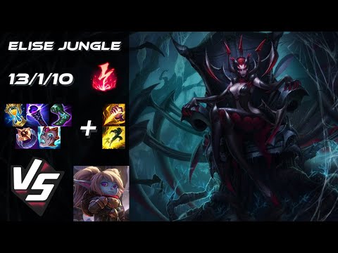 JUNGLE Elise vs Poppy - EU Challenger Patch 14.16
