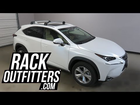 Lexus NX with Thule AeroBlade Edge Roof Rack Crossbars