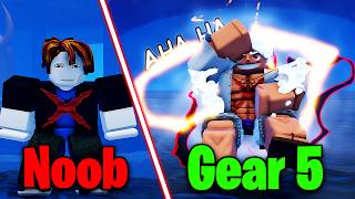 Going From Noob To Gear 5 Luffy In Roblox One Piece...