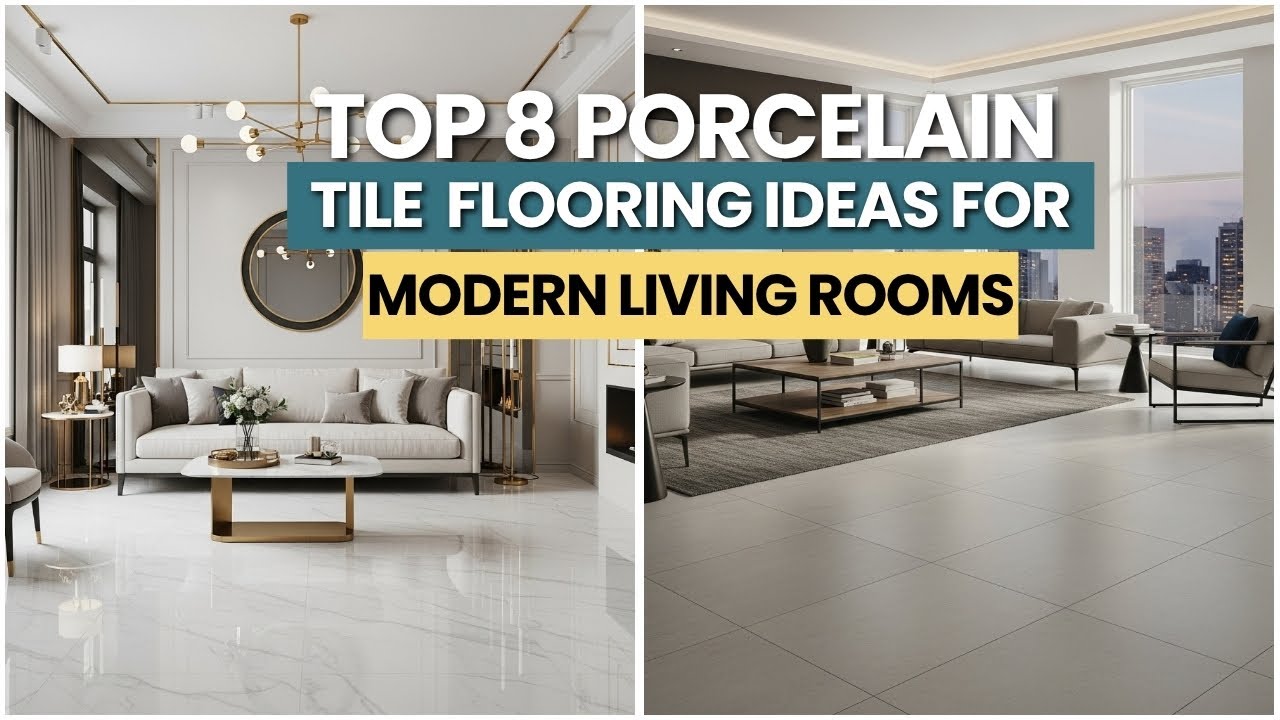 Top 8 Porcelain Tile Flooring Ideas for Modern Living Rooms