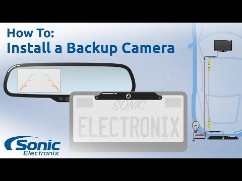 Behind The License Plate Rearview Camera with LED's-video