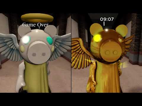 Roblox Piggy ANGEL VS GOLD ANGEL PIGGY JUMPSCARE! Roblox Piggy