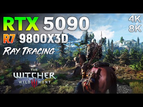 Destroying the RTX 5090 in The Witcher 3 with Ray Tracing | 4K & 8K
