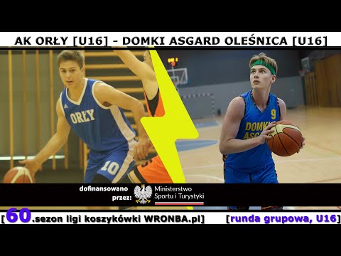 [WRONBA, 60.sezon] 18.10.2025: AK Orły (U16) - Domki Asgard KK Oleśnica (U16) [r. grup., U16]