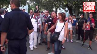 preview picture of video 'Orasul Giurgiu, invadat de fanii Olympique Lyonnais'