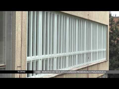 Cheb: Investice do školských zařízení proběhnou o letních prázdninách (TV Západ)