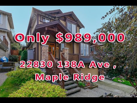 22830 138A Ave, Maple Ridge  For sale only $989,000