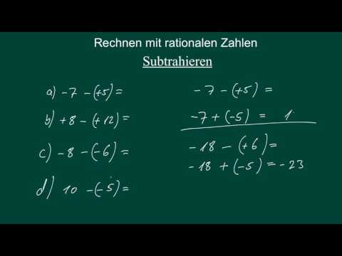 Rationale Zahlen - Rechnen mit rationalen Zahlen - Mit Beispielen
