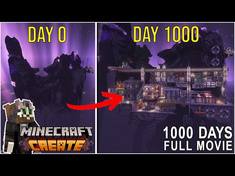 1000 Days End Only Survival using Minecraft Create Mod - END ONLY! [Full Movie] - Episodes 1-15