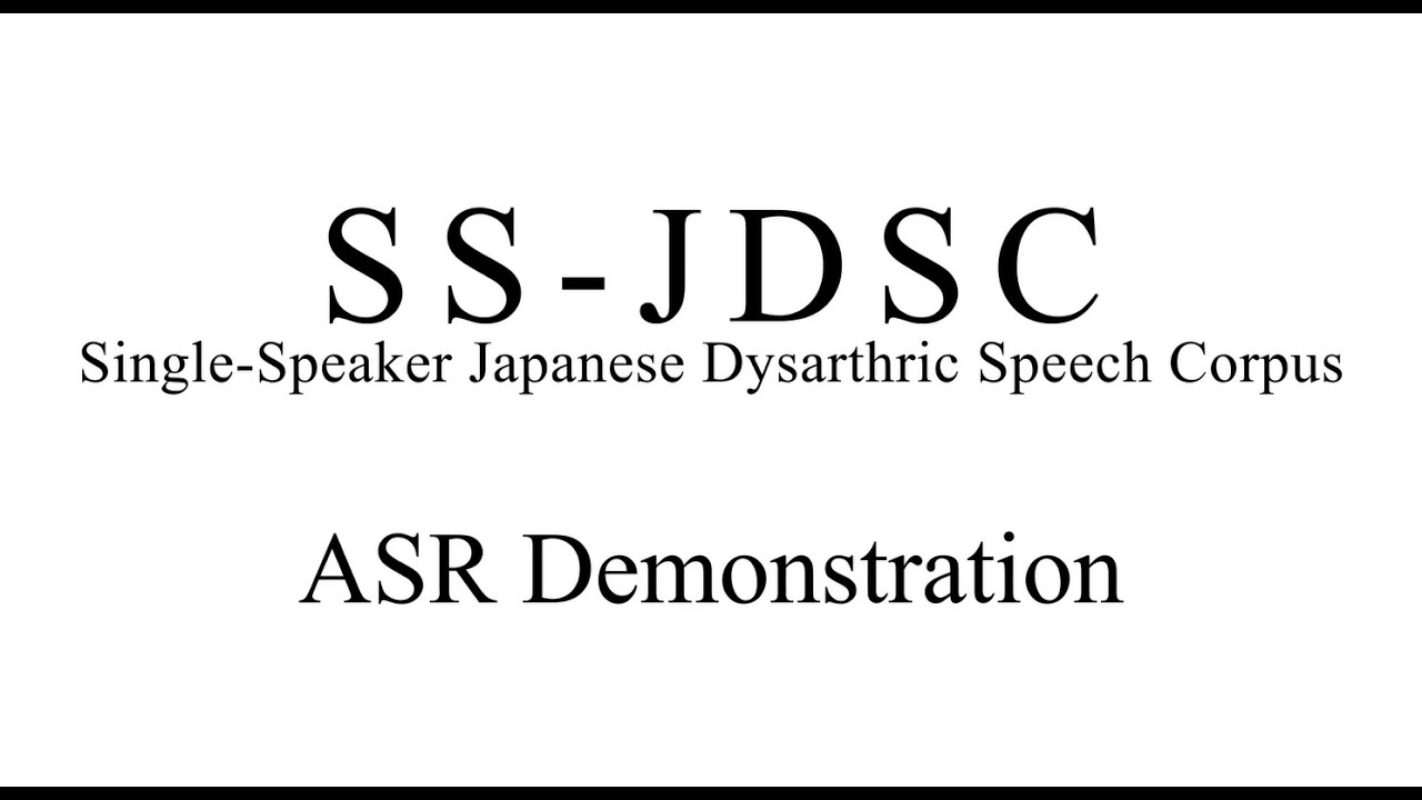 SS-JDSC ASR Demonstration