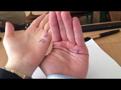 jumping man on the hand