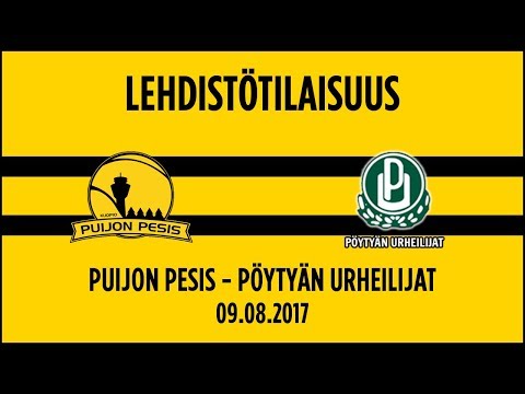 09.08.2017 Lehdistötilaisuus Puijon Pesis - Pöytyän Urheilijat