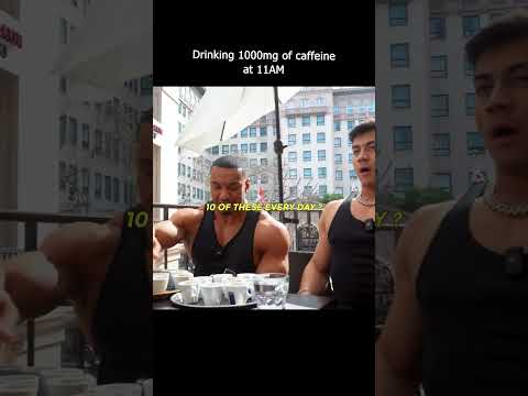 Drinking 1000mg of caffeine with Larry Wheels #togi #larrywheels #caffeine