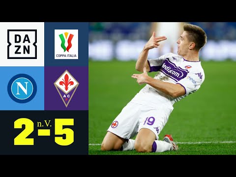 Dreimal Rot! Auch Piatek netzt bei 7-Tore-Spektakel: Neapel - Florenz 2:5 n.V. | Coppa Italia | DAZN