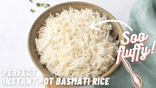 How to make Perfect Basmati Rice in Instant pot