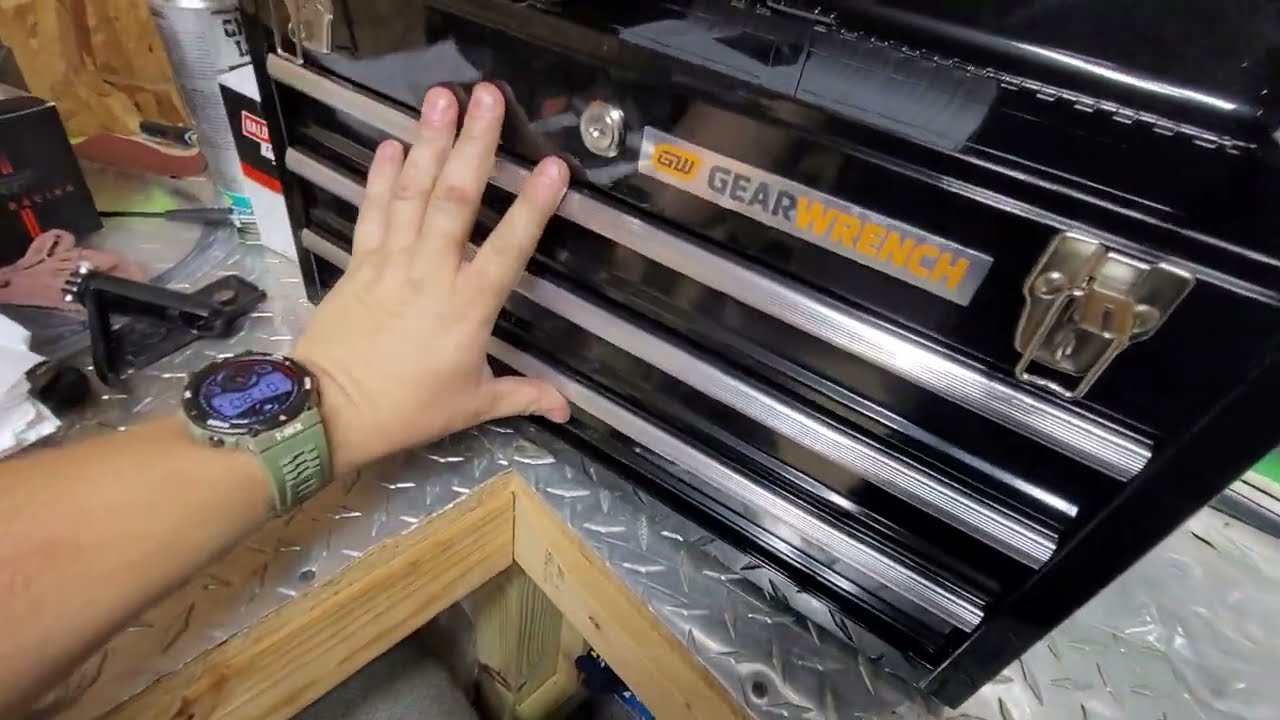 Watch video GEARWRENCH 20inch 3 Drawer Steel Tool Box, Black - 83151 on AMAZON Now GEARWRENCH 20inch 3 Drawer Steel Tool Box, Black - 83151 on AMAZON