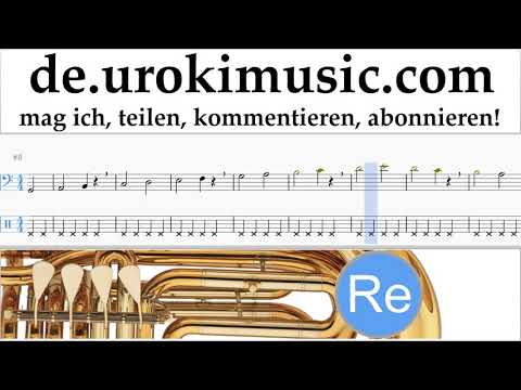 Tubaunterricht Shakira - Me Enamoré Noten Lernen Teil#1 um-i995