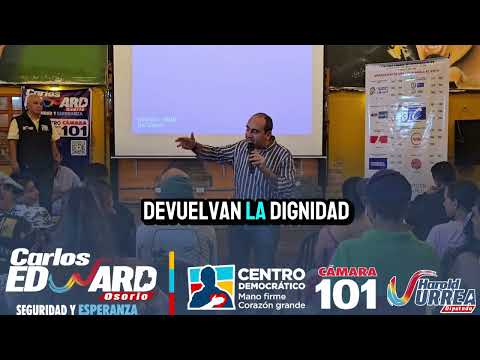 ¡Fuerza en Ibagué! William Santiago apoya a Carlos Edward Osorio Aguiar #101 Cámara Tolima