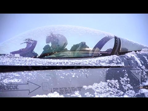 Air Force Training Exercise In Snowy Alaska Weather