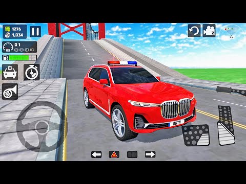 Police BMW X7 SUV Driver - City Car Driving Simulator - Android Gameplay