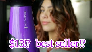 REMINGTON BLOW DRYER REVIEW!  With diffuser 2b,2c hair