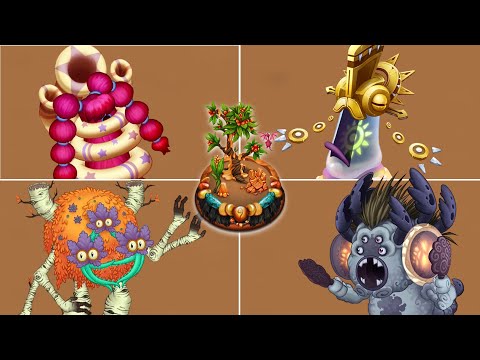 Amber Island - All Monsters as of 2025 (My Singing Monsters)