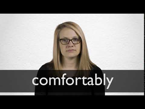 COMFORTABLY definition and meaning | Collins English Dictionary