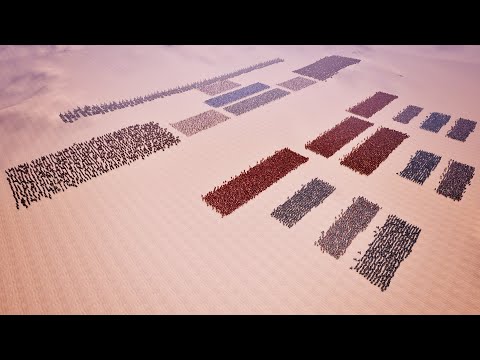 20,000 Spartans and Romans vs  Crusader of Medieval - Ultimate Epic Battle Simulator