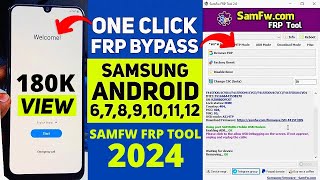SAMFW FRP Tool For Samsung Android 6,7,8,9,10,11,12 Just One Click Frp Bypass Tool